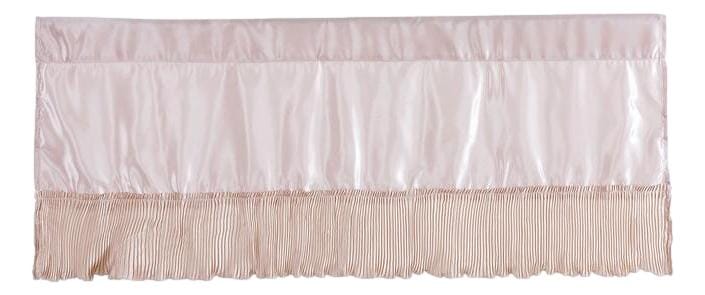 Tache Satin Ruffle Crème Beige Frosted Fields 18x52" Valance (MZ1051 / MZ002C)
