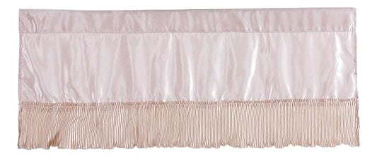 Tache Satin Ruffle Crème Beige Frosted Fields 18x52" Valance (MZ1051 / MZ002C)