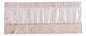 Tache Satin Ruffle Crème Beige Frosted Fields 18x52" Valance (MZ1051 / MZ002C)
