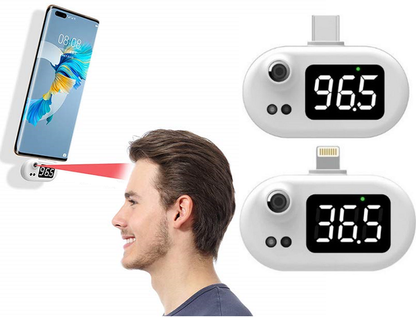 Infrared Thermometer for Apple Lightning or Android USB-C