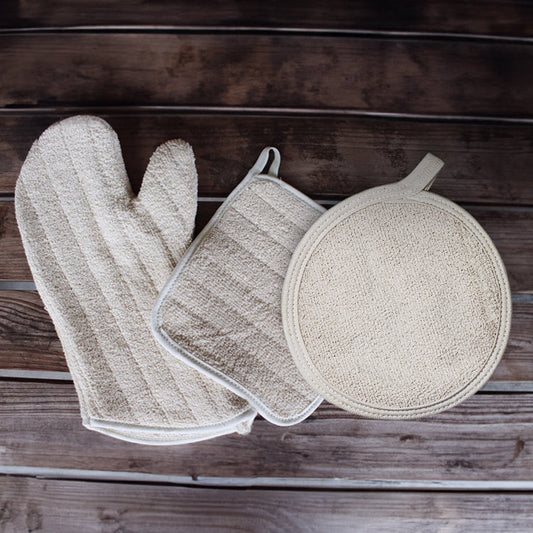 100% Cotton Pot Holders and Oven Mitts for Kitchen Confidence