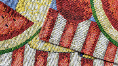 Tache Fruity Drinks Watermelon Lemonade Woven Tapestry Placemat Set (13082PM)