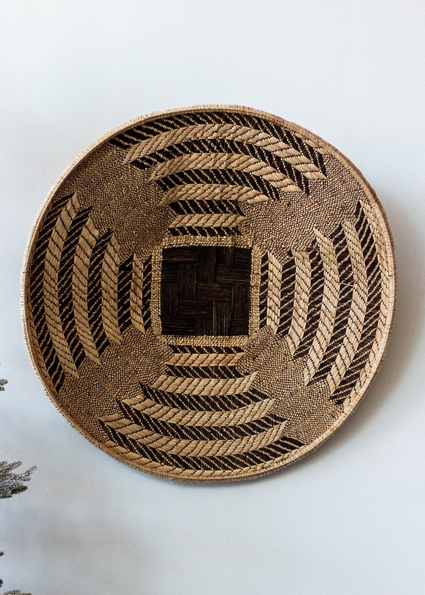 Statement Zambian Plateau African Wall Decor Basket