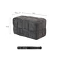 MOMO Chenille Mesh Red Woven Bench Short Stool Shoe Changing Stool Living Room Sofa Stool Household Small Stools