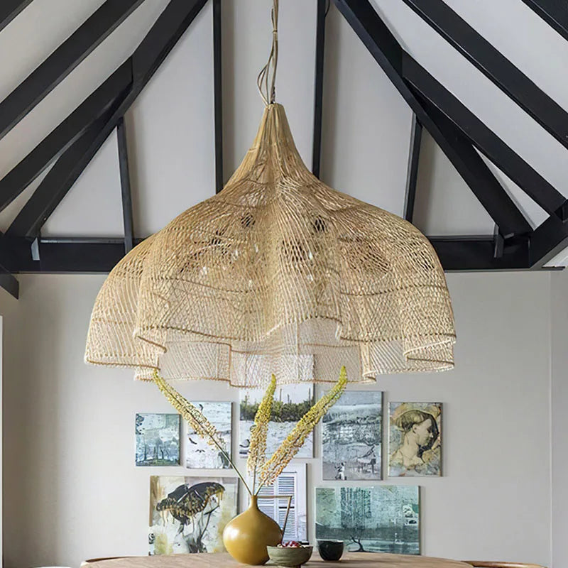 Rattan Pendant Light: Artisanal Illumination for Modern Interiors