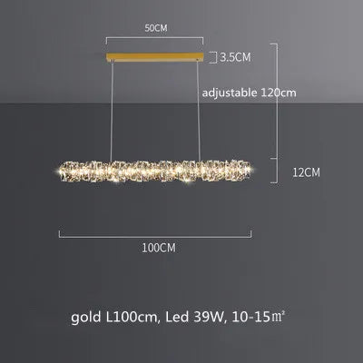 Sophisticated LED Chandelier | Dining Room Home Lighting