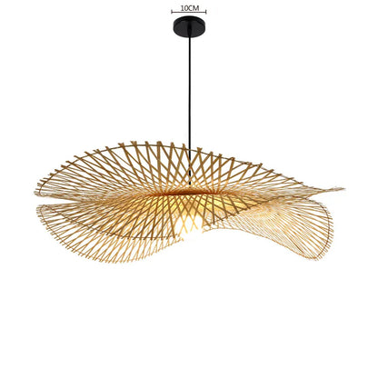 Bamboo Woven Chandeliers for Kitchen and Living Room