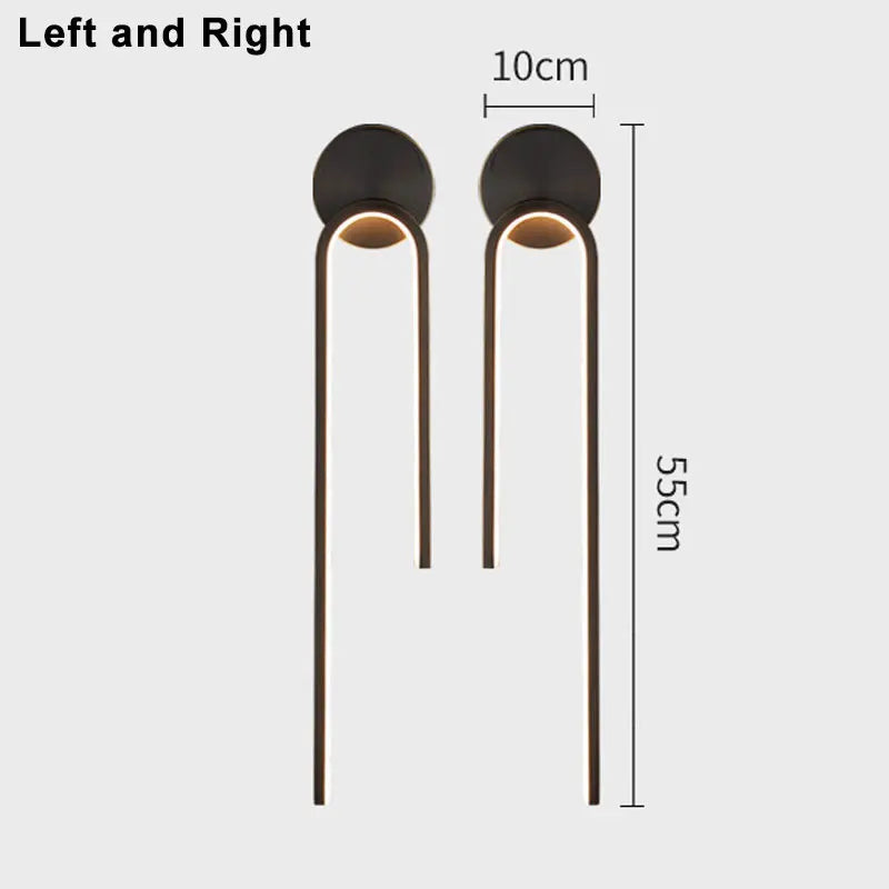 LED Modern Signature Wall Sconce | Bedroom Home Lighting