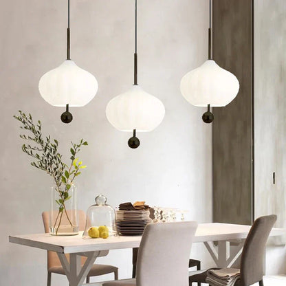 Glass Pumpkin Ceiling Chandeliers: Nordic Elegance for Interiors