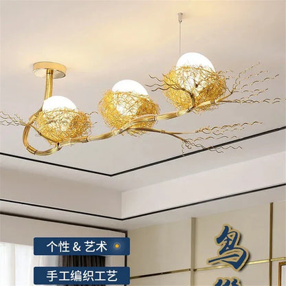 LED Modern Gold Ceiling Light | Kitchen Island Lighting