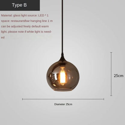Smoky LED Nordic Chandelier | Kitchen Island Home Lighting