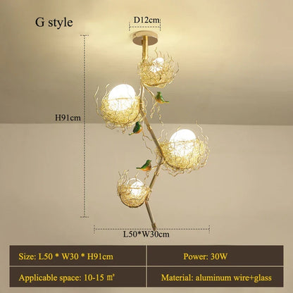LED Modern Gold Ceiling Light | Kitchen Island Lighting