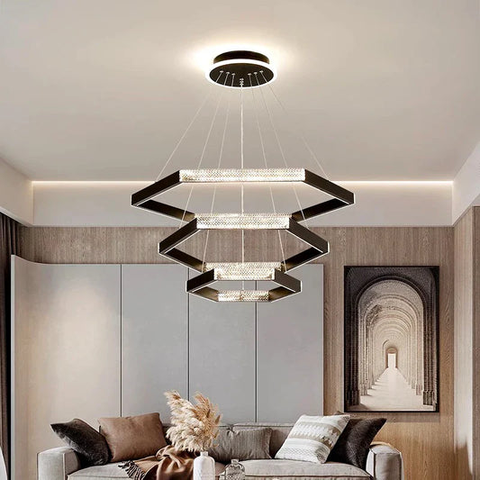 LED Ring Pendant Chandelier for Modern Interiors