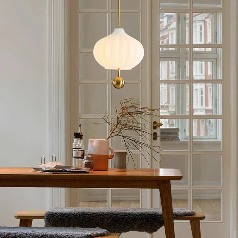 Glass Pumpkin Ceiling Chandeliers: Nordic Elegance for Interiors