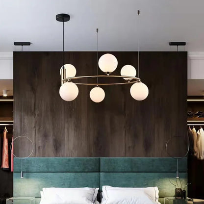 Nordic Glass LED Ceiling Chandelier with G9 Socket