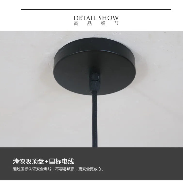 Handcrafted Rattan Pendant Light with Chinese Vintage Design