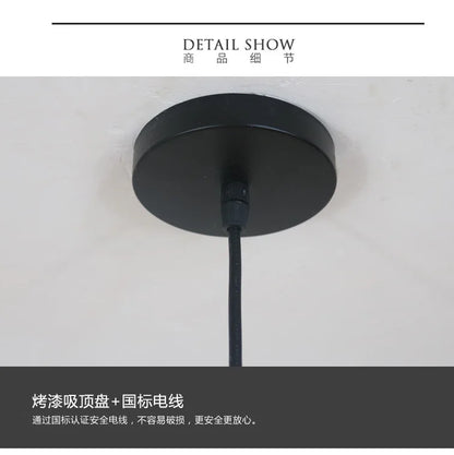 Handcrafted Rattan Pendant Light with Chinese Vintage Design