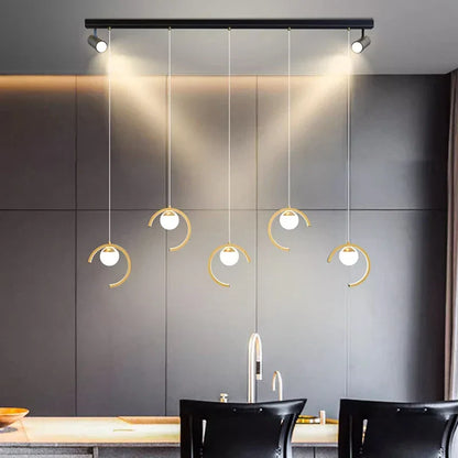 Sleek Modern Pendant Light | Dining Room Home Lighting