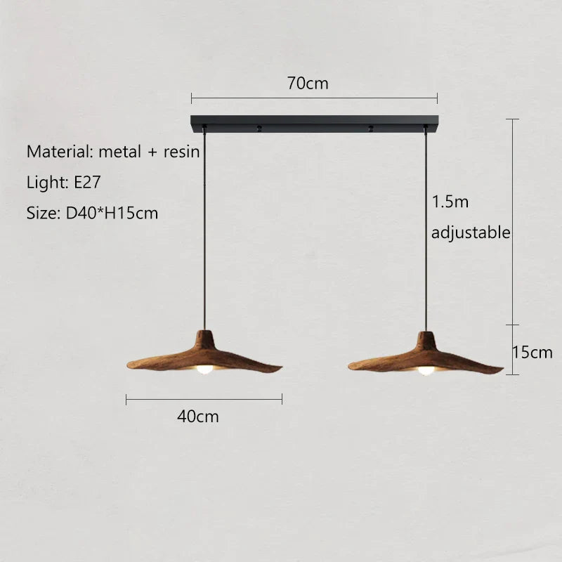 Vintage Wabi-Sabi Wind E27 LED Pendant Lights - Illuminate Your Restaurant, Cafe, and Home with Timeless Charm