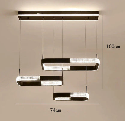 LED Ring Pendant Chandelier for Modern Interiors