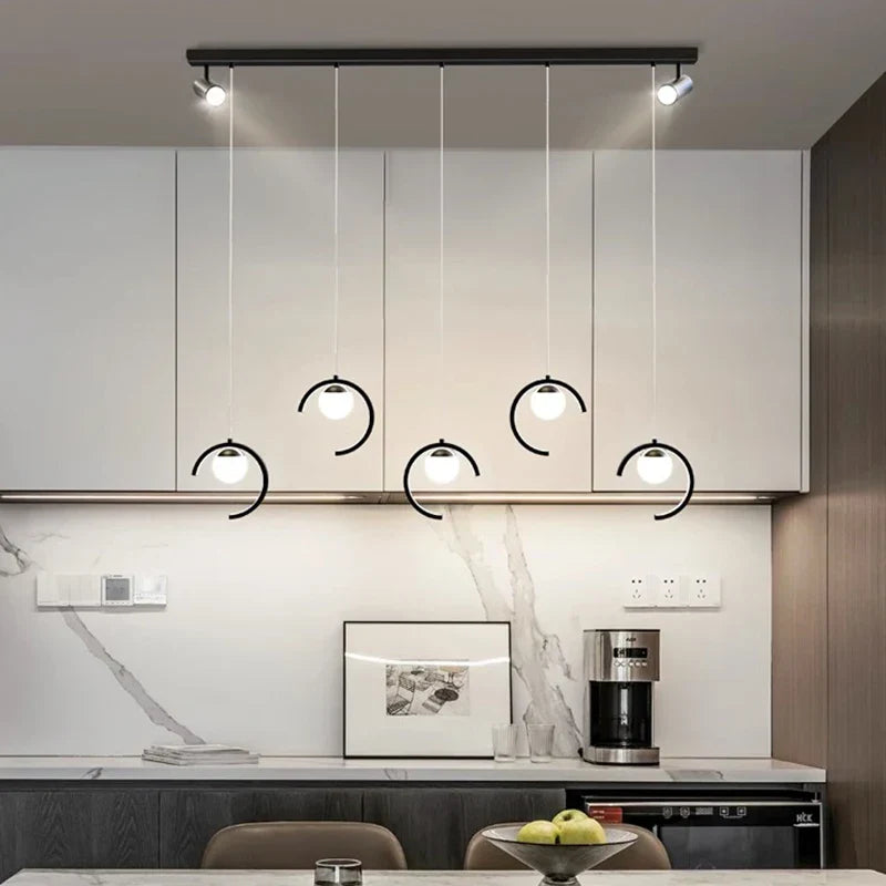 Sleek Modern Pendant Light | Dining Room Home Lighting