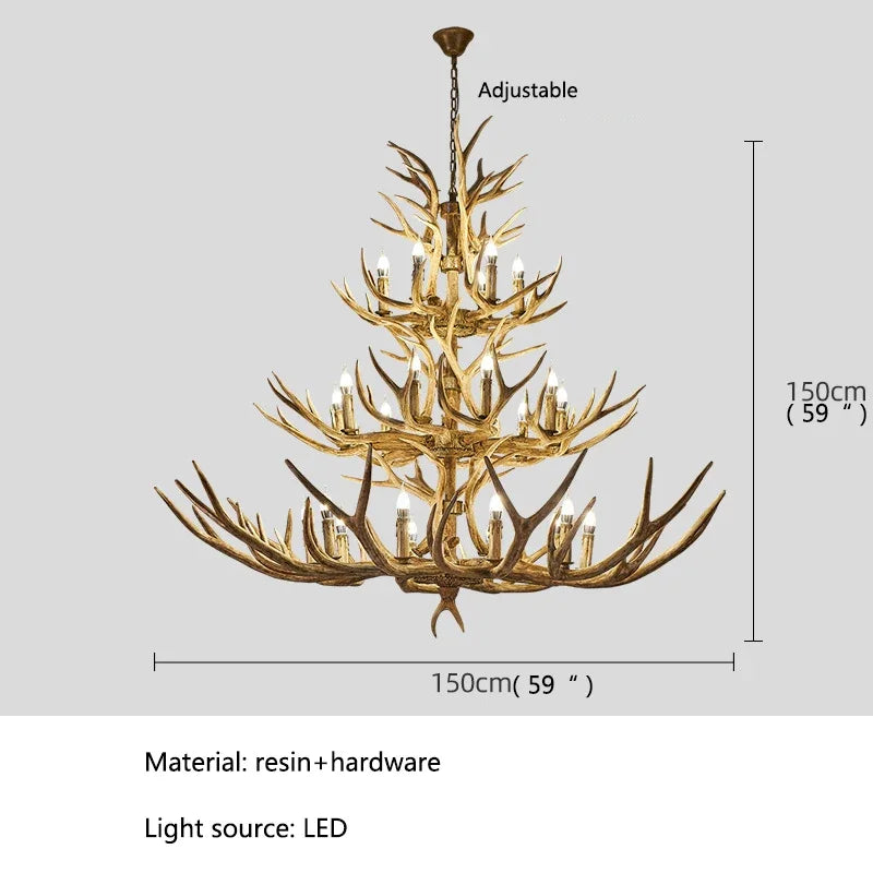 LED Retro Chandelier | Modern Dining Room Lighting