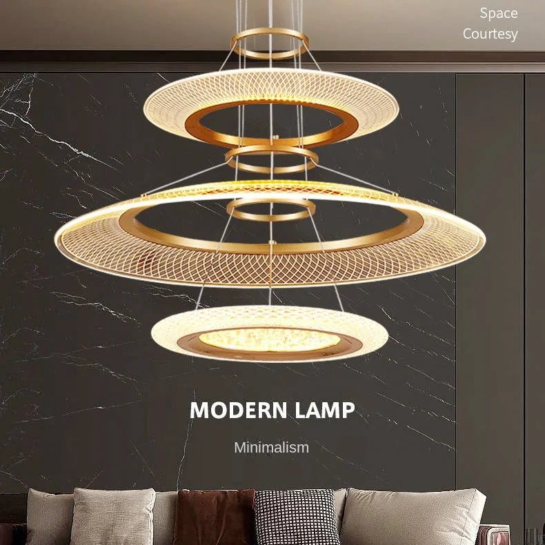 Modern LED Ring Pendant Light for High-End Living Spaces