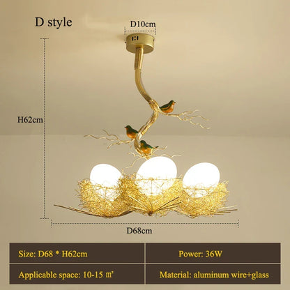 LED Modern Gold Ceiling Light | Kitchen Island Lighting