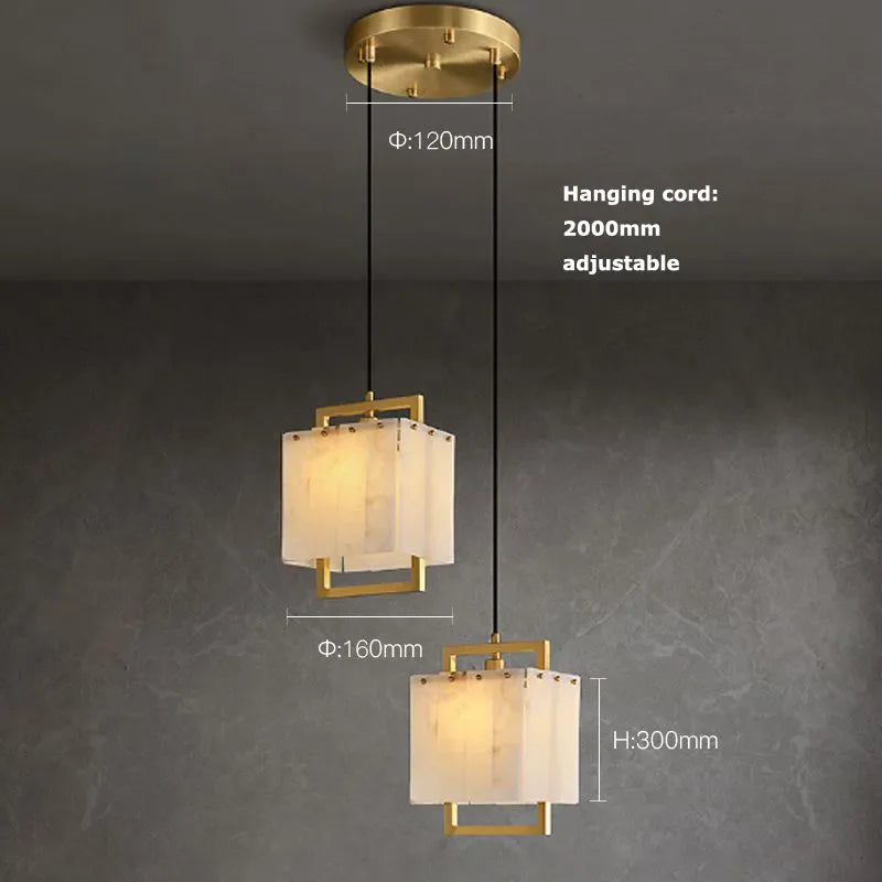 LED Modern Marble Chandelier | Dining Room Home Lighting