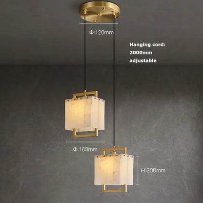 LED Modern Marble Chandelier | Dining Room Home Lighting