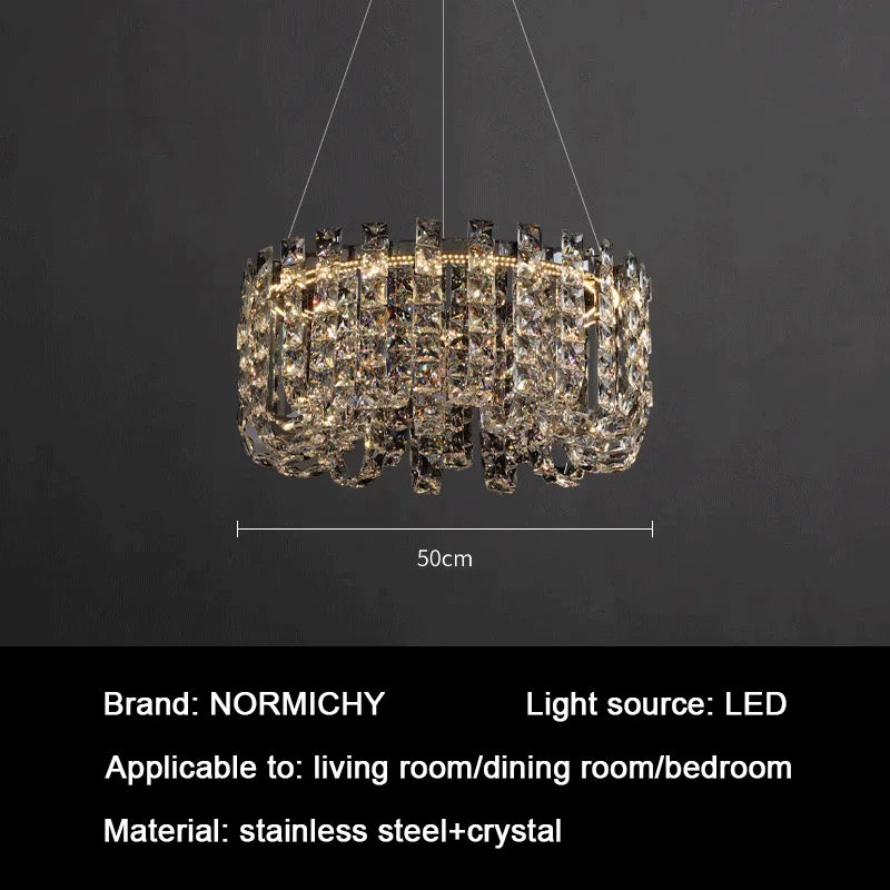 Crystal LED Chandelier for Living and Dining
