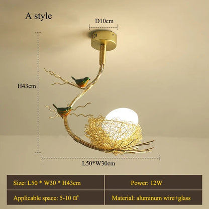 LED Modern Gold Ceiling Light | Kitchen Island Lighting