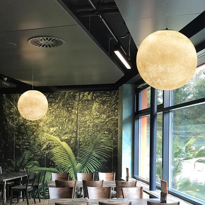 LED Modern Moon Chandelier | Kitchen Island Home Lighting