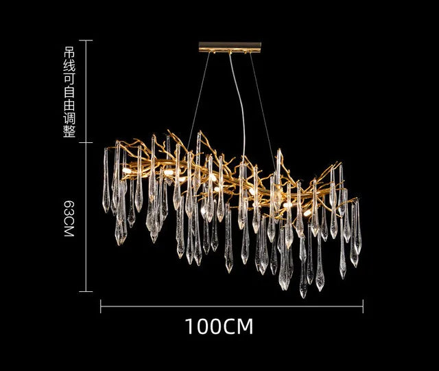 Modern Crystal Chandelier | Dining Room Home Lighting