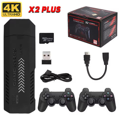 Retro 4K HDMI Game Stick – 30K+ Games with 2 Wireless Controllers