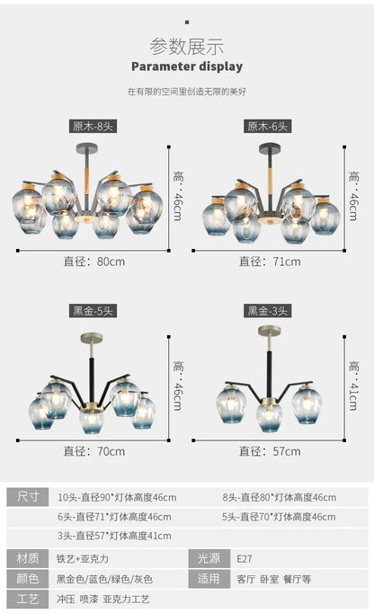 LED Magic Beans Ceiling Chandelier for Living & Dining Spaces