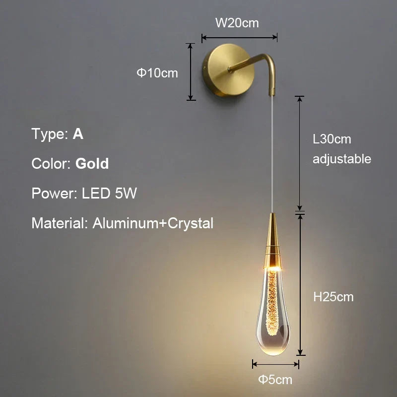 Post LED Modern Wall Sconce | Bedroom & Bedside Lighting