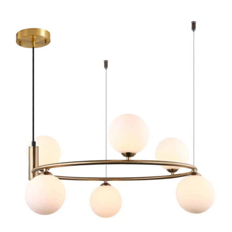 Nordic Glass LED Ceiling Chandelier with G9 Socket
