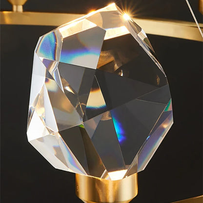 Nordic Crystal LED Pendant Lights for Elegant Home Illumination