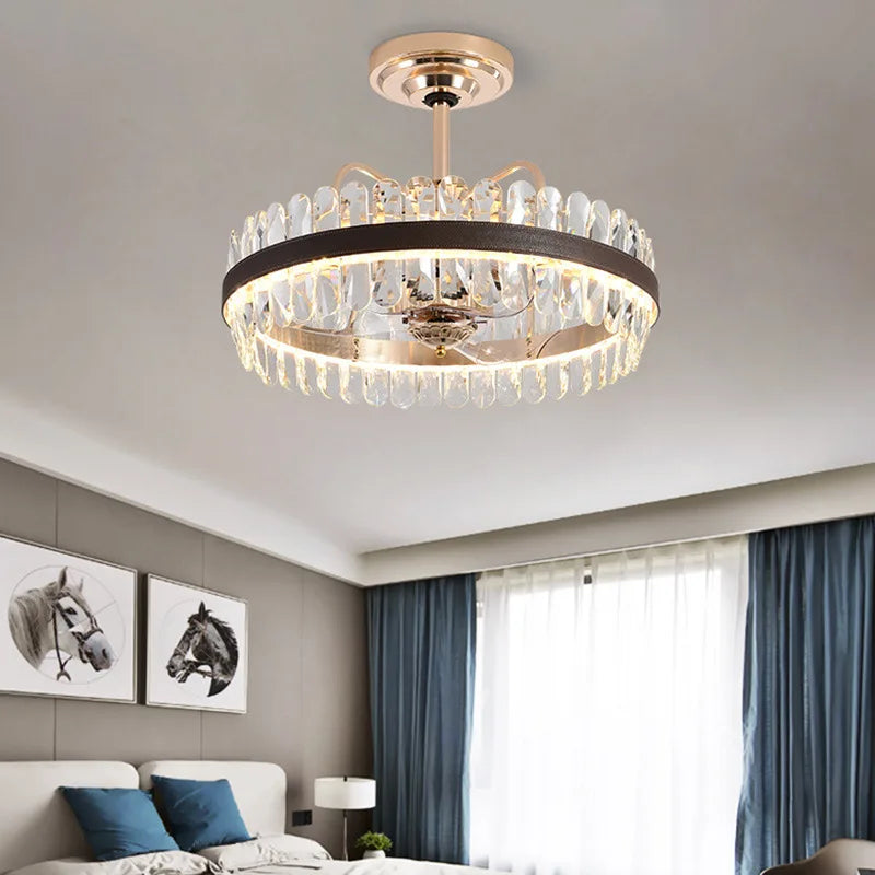 Dimmable LED Crystal Chandelier | Dining Room Lighting