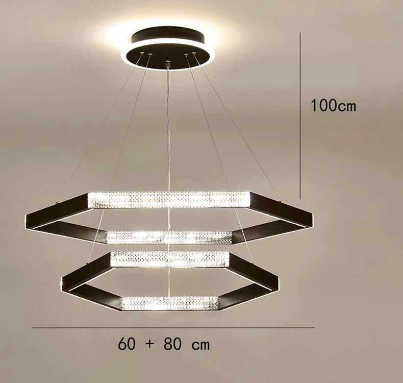 LED Ring Pendant Chandelier for Modern Interiors