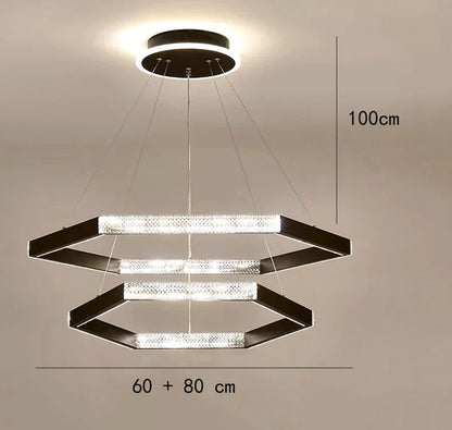 LED Ring Pendant Chandelier for Modern Interiors