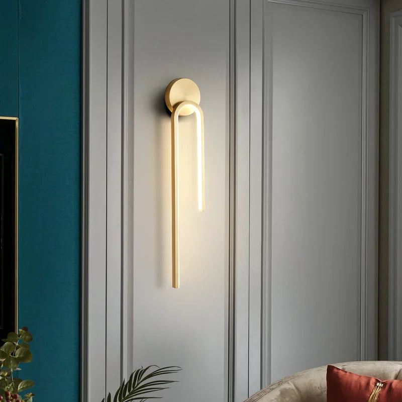 LED Modern Signature Wall Sconce | Bedroom Home Lighting