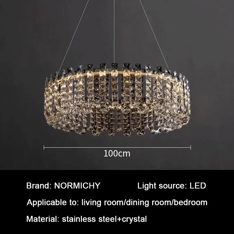 Crystal LED Chandelier for Living and Dining