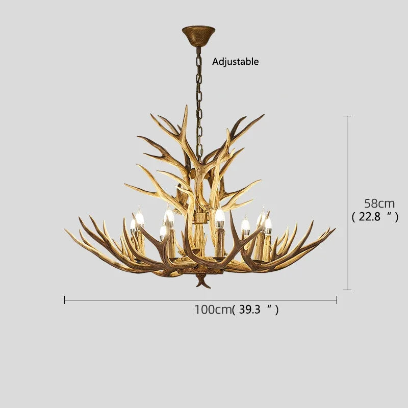 LED Retro Chandelier | Modern Dining Room Lighting
