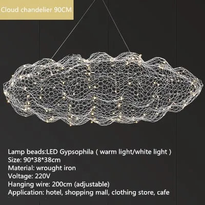 Art Cloud Chandelier | Modern Bedroom & Bedside Lighting