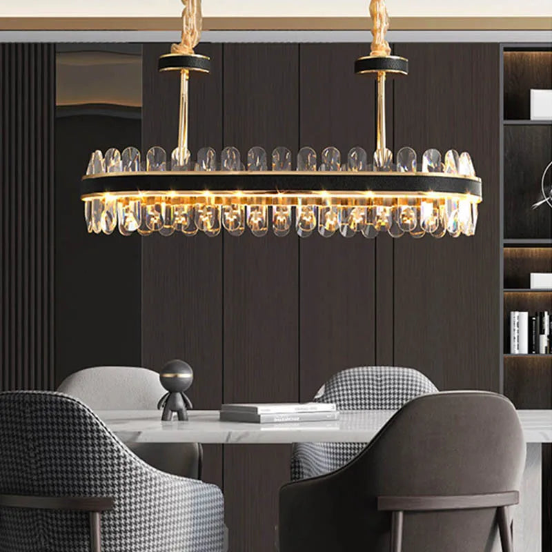 Dimmable LED Crystal Chandelier | Dining Room Lighting