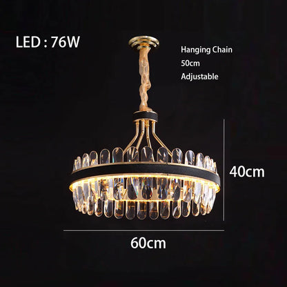 Dimmable LED Crystal Chandelier | Dining Room Lighting