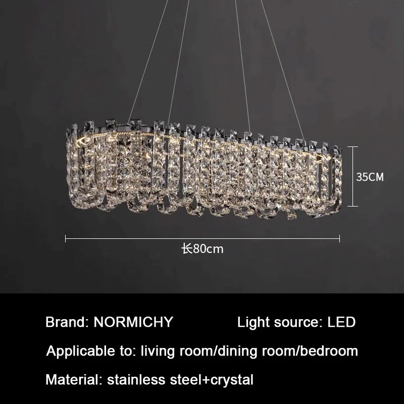 Crystal LED Chandelier for Living and Dining