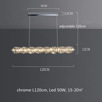 Sophisticated LED Chandelier | Dining Room Home Lighting